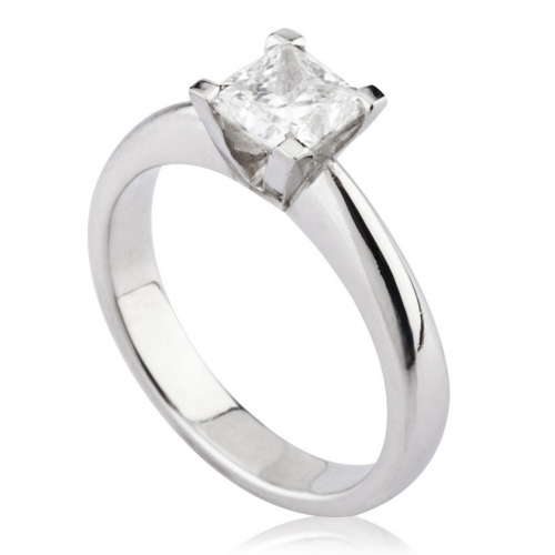 1CT Princess Solitaire Ring