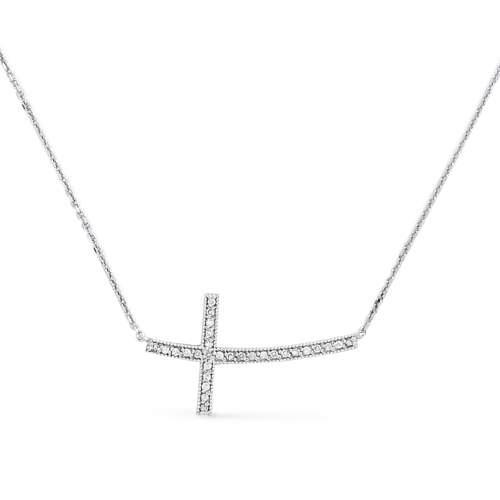 0.18CT Diamond Cross Necklace
