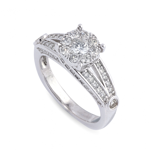 1.18CT Diamond Cluster Dress Ring