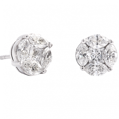 1.00ct Marquise Collection – Diamond Stud Earrings