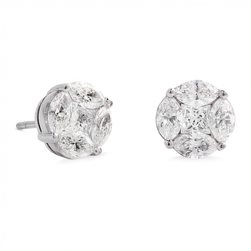 2.00CT Marquise Collection – Diamond Stud Earrings